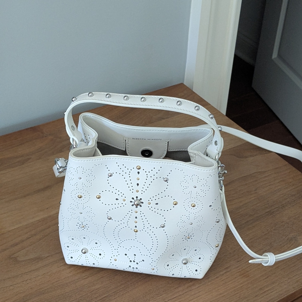 Rebecca Minkoff White Studded Women's Bag